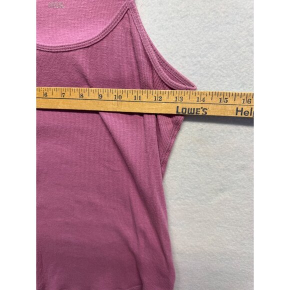 Converse Womens Ribbed Tank Top Pink SP - Picture 3 of 6